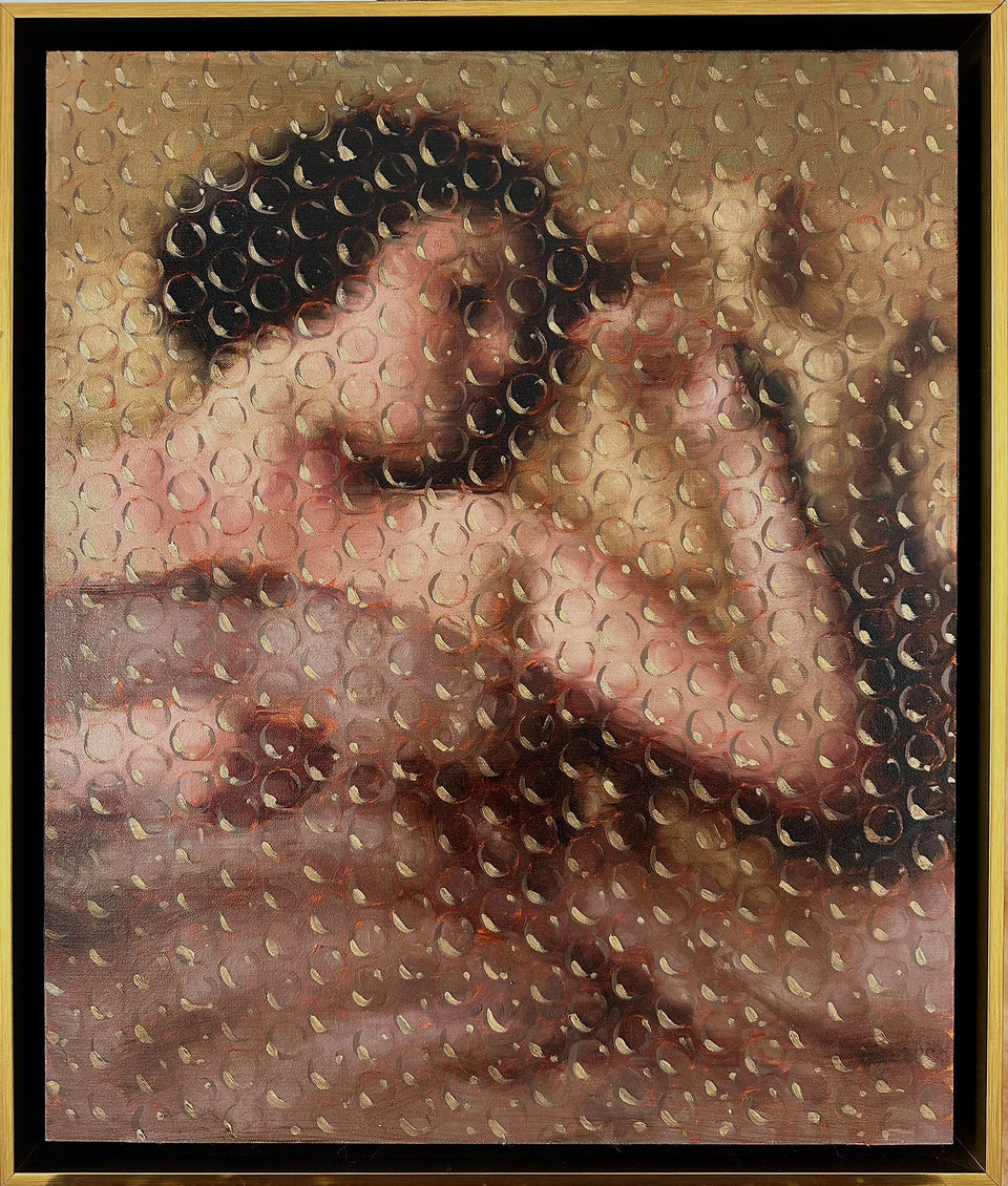 Dreams in Gold, 2023, pintura al óleo de Darian Mederos