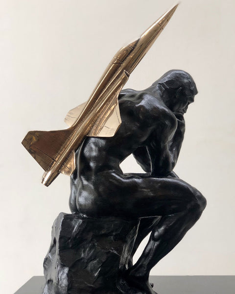 Jet Man medium bronze (edition 10 signed) - Ignacio Gana