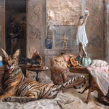 La casa de arena / The sand house, grabado Fine Art Giclée de Guillermo Lorca, 72 x 103 cm