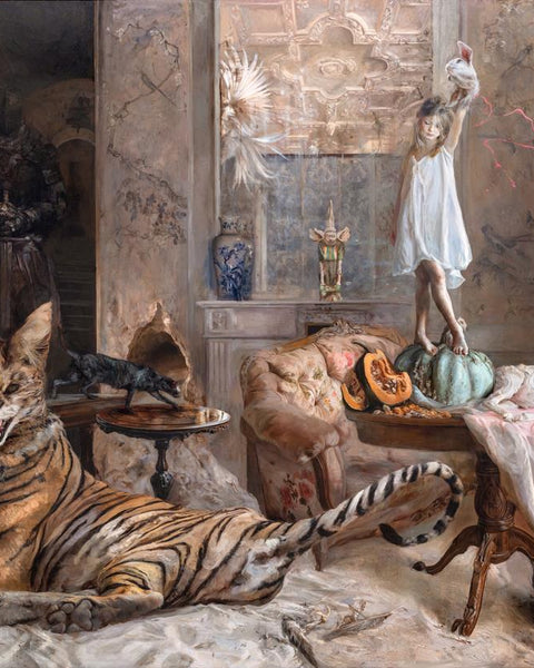 La casa de arena / The sand house, grabado Fine Art Giclée de Guillermo Lorca, 72 x 103 cm