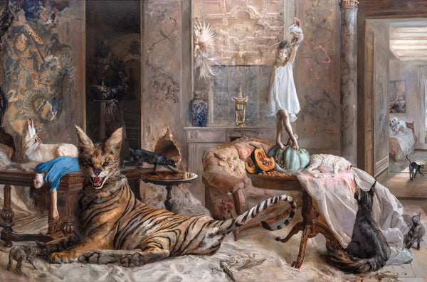 La casa de arena / The sand house, grabado Fine Art Giclée de Guillermo Lorca, 72 x 103 cm