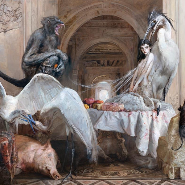 La casa del té / The tea house, grabado Fine Art Giclée de Guillermo Lorca, 71 x 107 cm