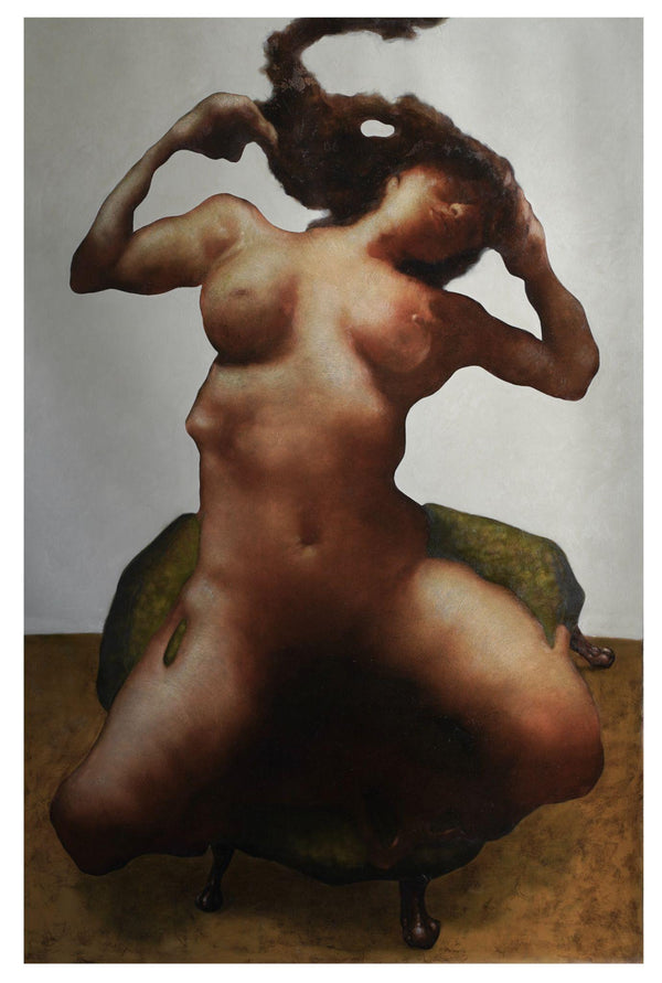 Intrication, 2025, óleo sobre lino de Darian Mederos