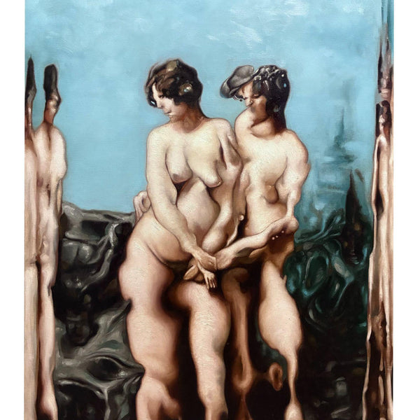 Between Us, 2025, óleo sobre lino de Darian Mederos