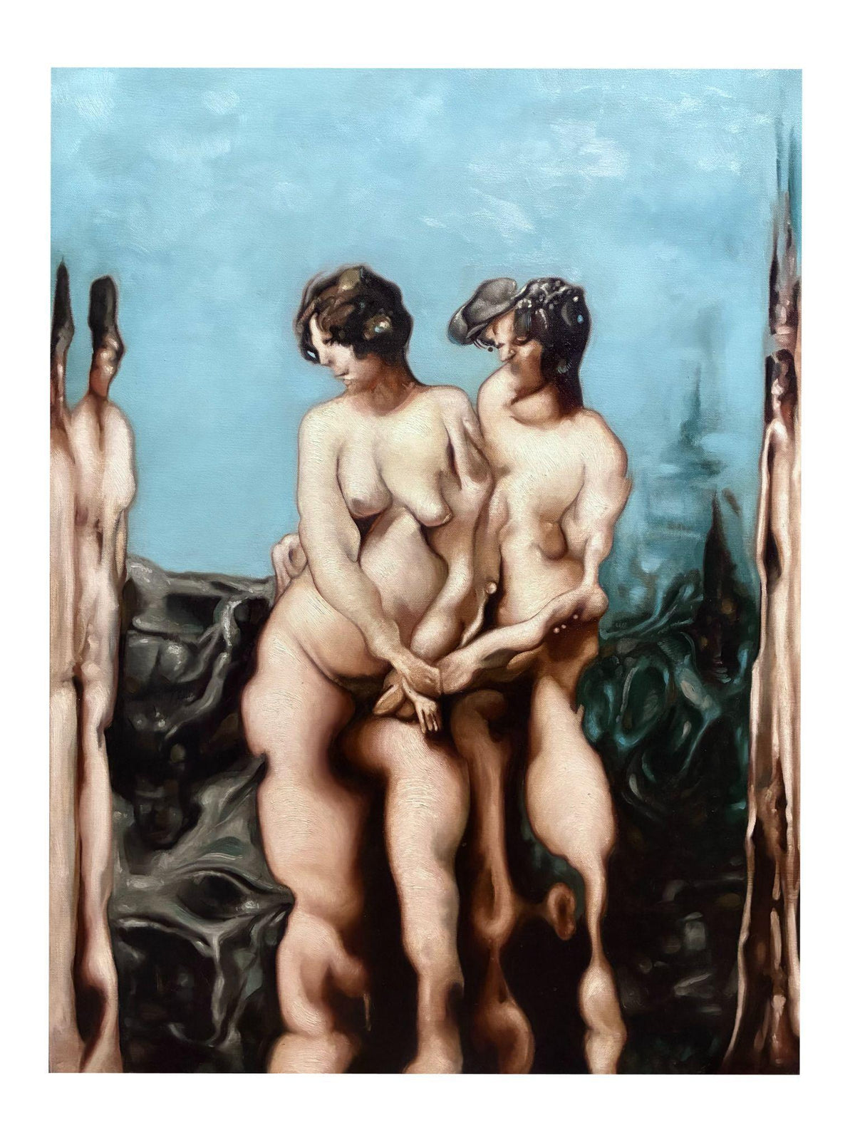 Between Us, 2025, óleo sobre lino de Darian Mederos
