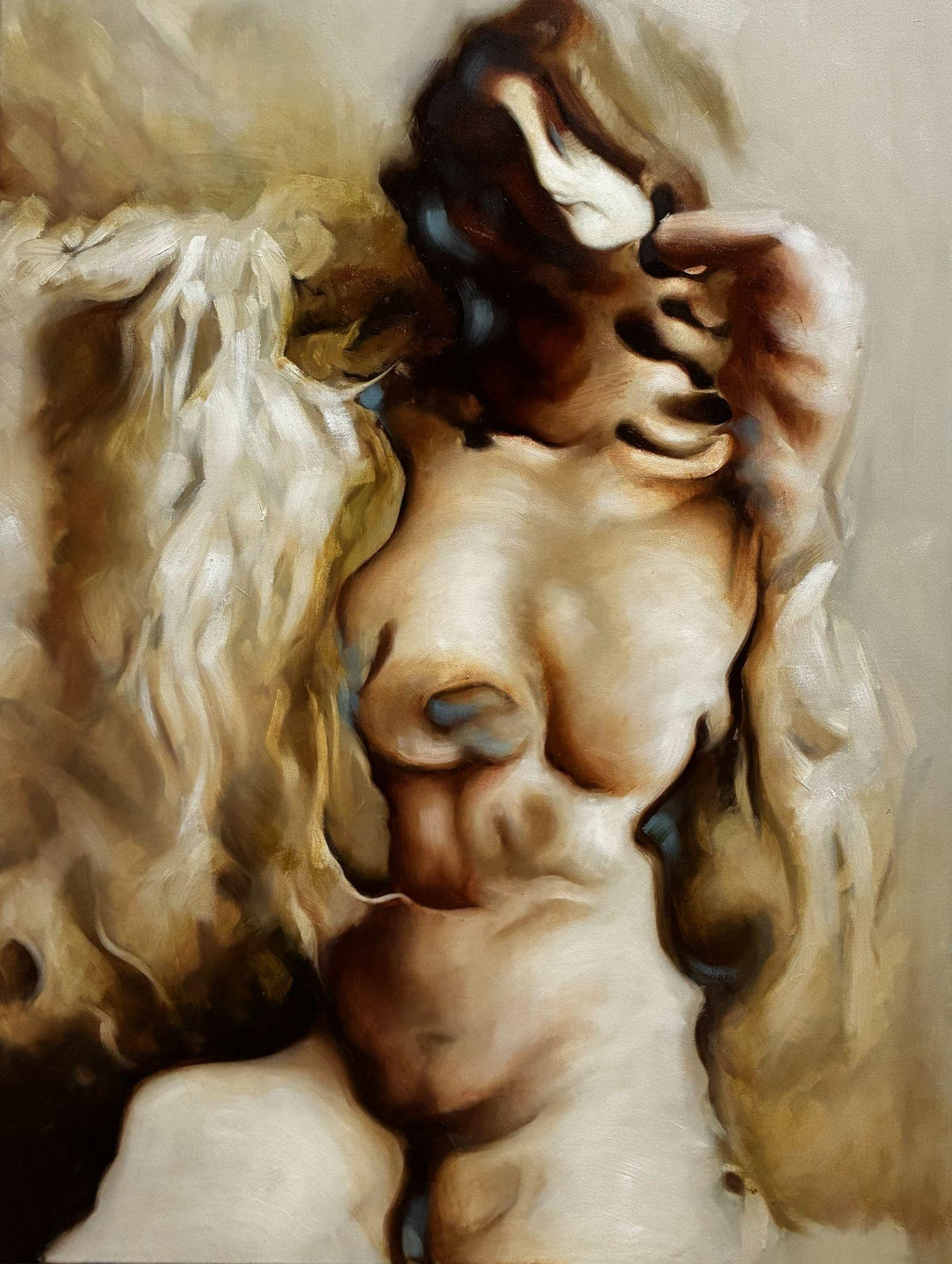 Sin título, 2025, óleo sobre lino de Darian Mederos