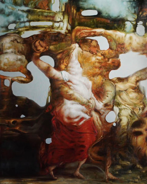 Sin título, 2026, óleo sobre lino de Darian Mederos, 200 × 170 cm
