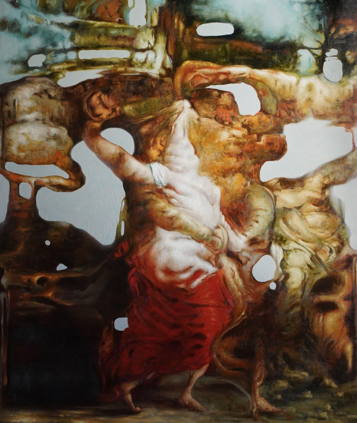Sin título, 2026, óleo sobre lino de Darian Mederos, 200 × 170 cm