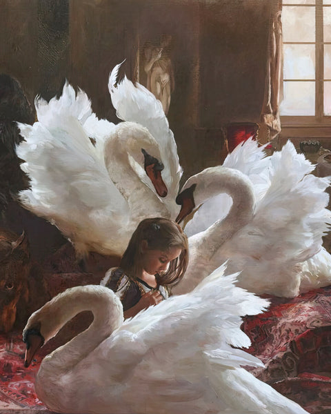 Los cinco cisnes / The five swans