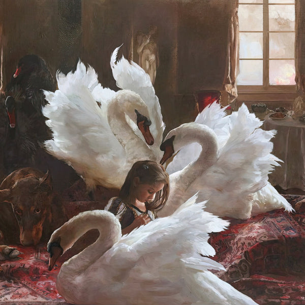 Los cinco cisnes / The five swans