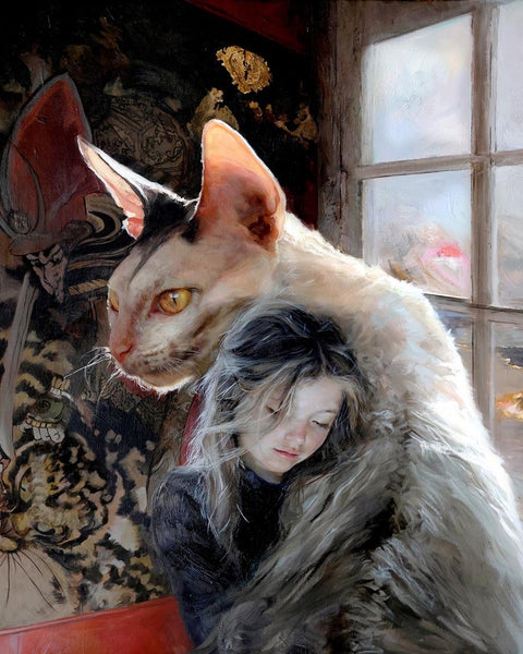 Furia / Rage, grabado Fine Art Giclée de Guillermo Lorca, 70 x 70 cm