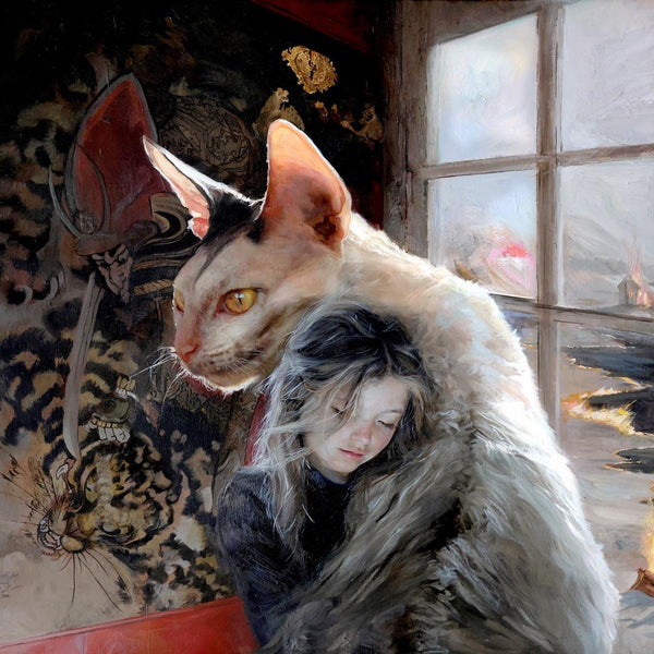 Furia / Rage, grabado Fine Art Giclée de Guillermo Lorca, 70 x 70 cm