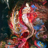 Sirena / Mermaid, grabado Fine Art Giclée de Guillermo Lorca, 105 x 88 cm