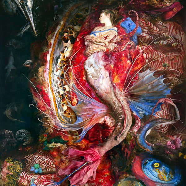 Sirena / Mermaid, grabado Fine Art Giclée de Guillermo Lorca, 105 x 88 cm